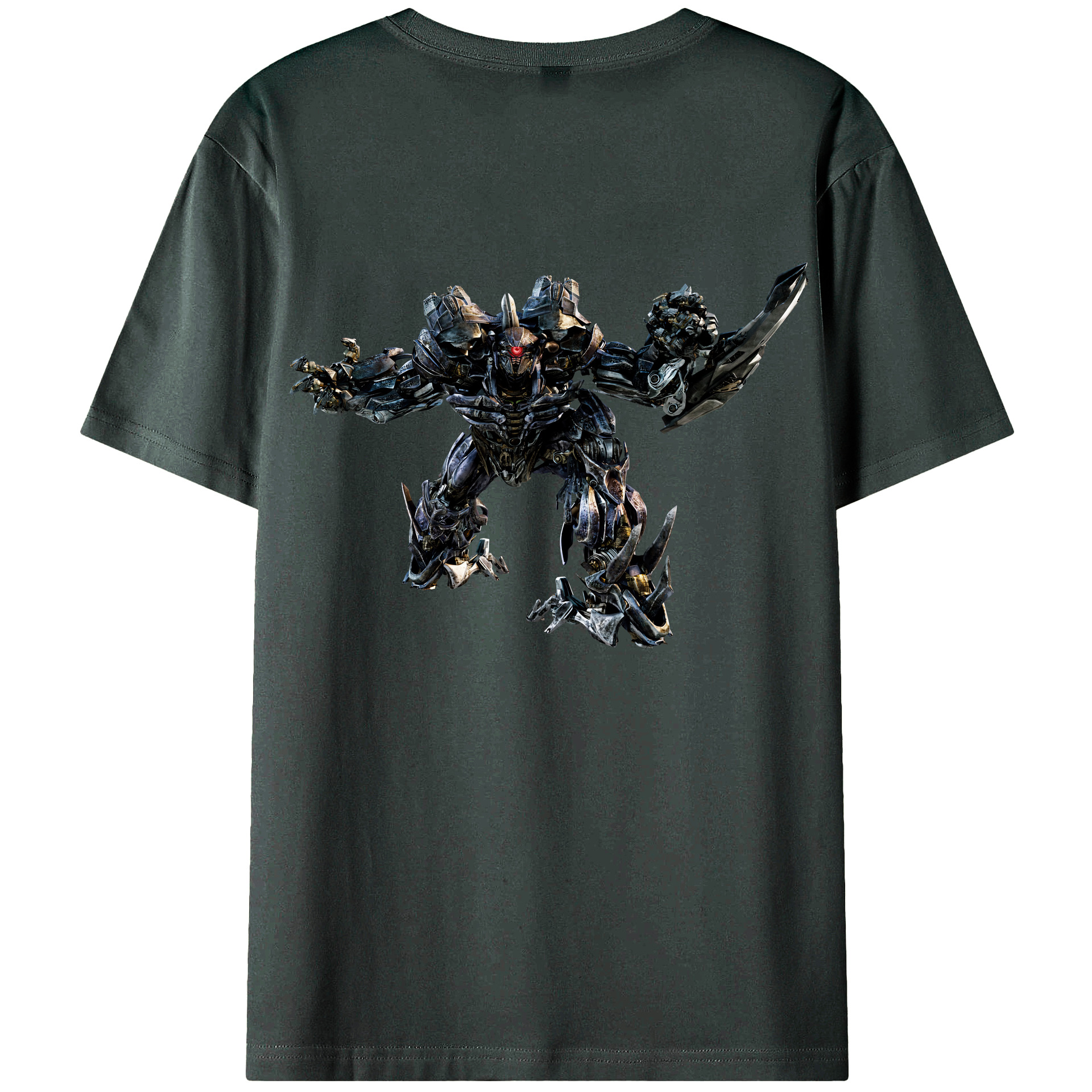 （画像用） Transformers トランスフォーマー 綿100％ メンズ半袖Tシャツ（バックプリント） 通気性